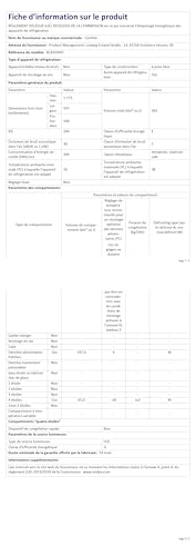Réfrigérateur combiné 262L pour la maison - Grande capacité au quotidien - Technologie Low Frost - Silencieux (39 dB) - Acier inoxydable