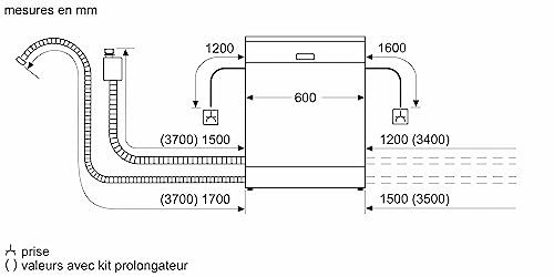 Lave-vaisselle  Série 4 60 cm, Pose libre, Blanc
