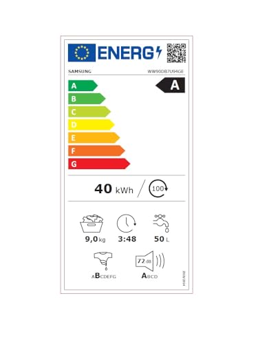Lave-linge Frontal 9 kg - Classe A - 1400 trs/min - Dosage Automatique & Vapeur - Blanc