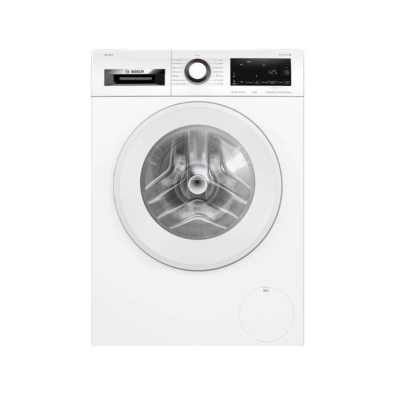 Lave-linge Frontal 9 kg - Classe A - 1400 trs/min - Dosage Automatique - Blanc