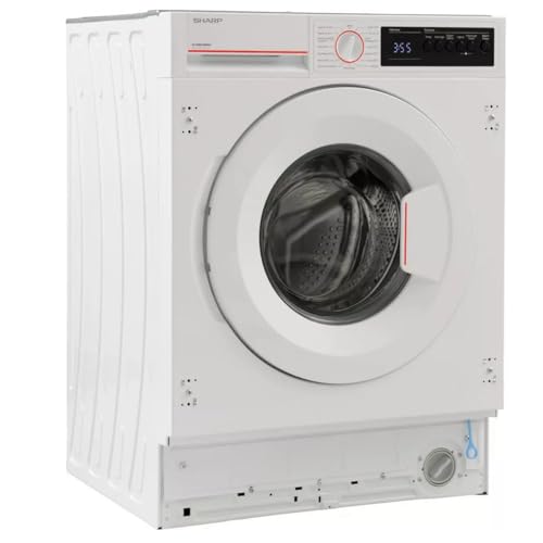 Lave-linge Encastrable 8 kg - 1400 trs/min - Moteur Induction Silencieux - Blanc