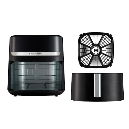 Air Fryer XXL 8,3L Rapid Air (Compact, Silencieux, Pizza Ø 26cm) Friteuse sans huile (9-en-1, Cuit, gril, rôtit et plus, économe, tactile,arrêt auto, compatible lave-vaisselle)