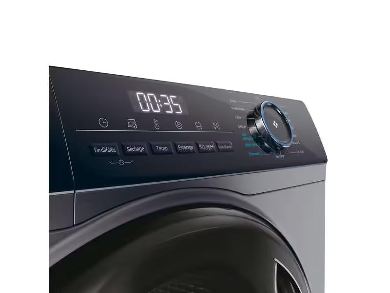 Lave-linge Séchant Frontal 8 kg / 5 kg - 1400 trs/min - Moteur Induction Direct - Silver