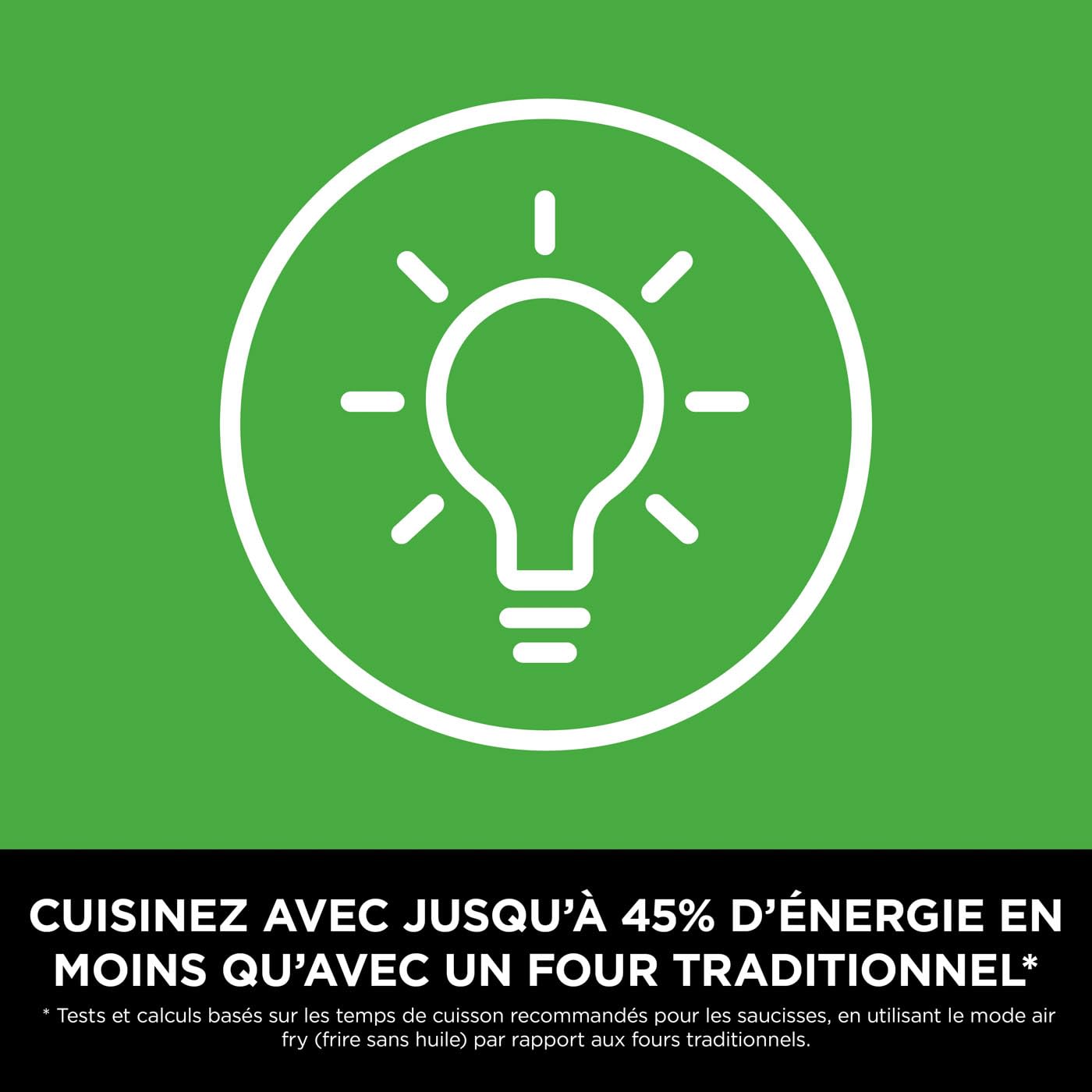 Foodi FlexDrawer Air Fryer 2 Compartiments Avec Séparateur Amovible, Grande Capacité 10.4L, Air Fryer 7-en-1, Max 240°C, Pièces Antiadhésives Amovibles Lavables Au Lave-Vaisselle, Noir