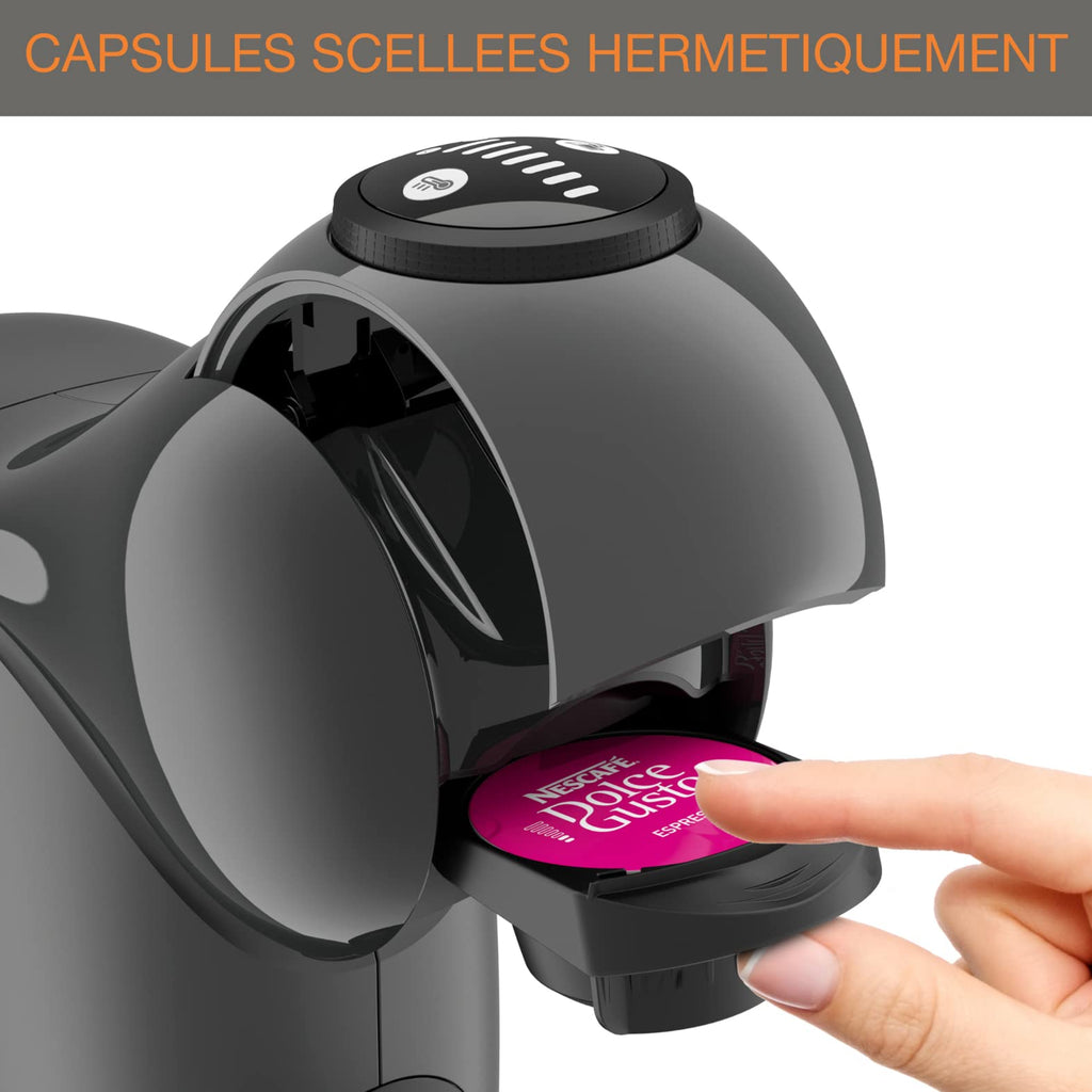 Dolce Gusto Machine à café dosettes multi-boissons, 0,8 L, Taille des boissons ajustable, Machine à espresso, Cafetière compacte, Arrêt automatique, Genio S