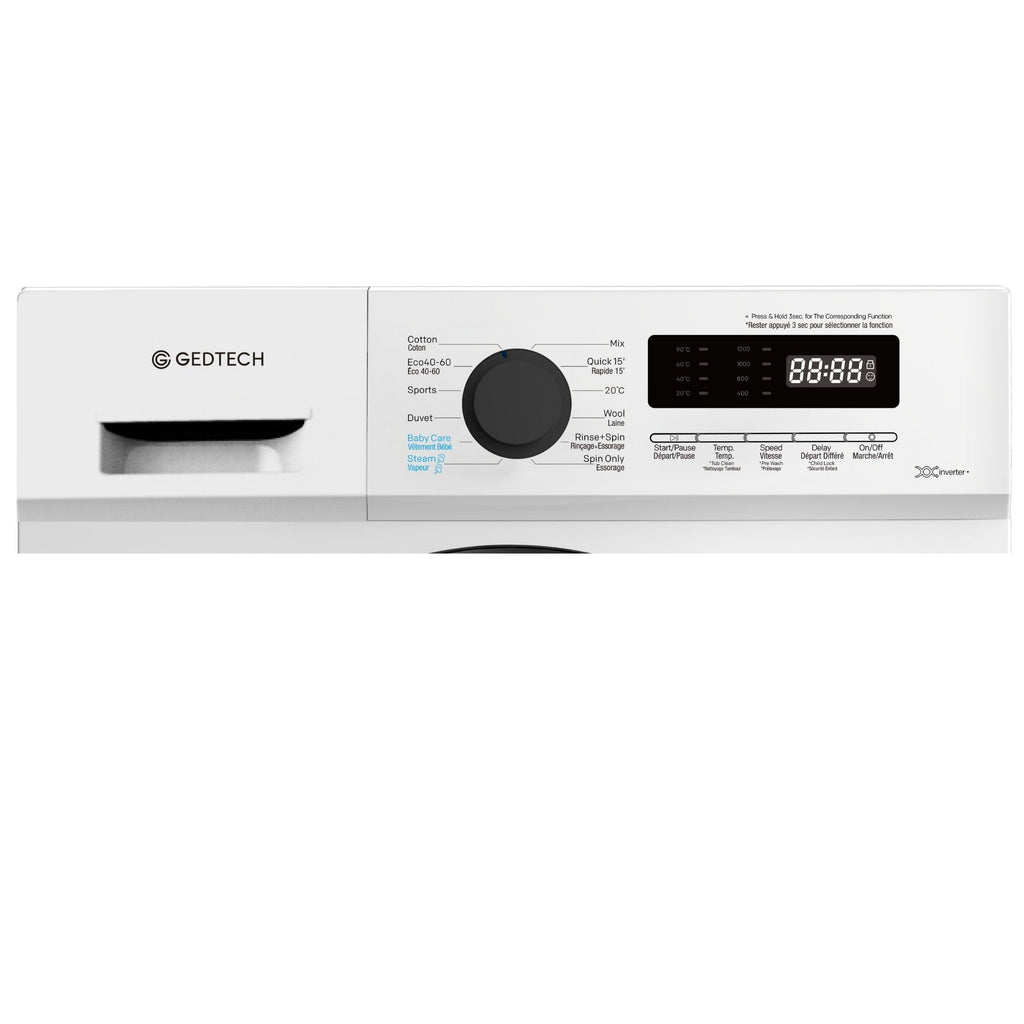 Lave-linge frontal - 7 Kgs - 1200 tr/mn - 16 programmes - Eco - Intensif - Rapide – Très Faible conso