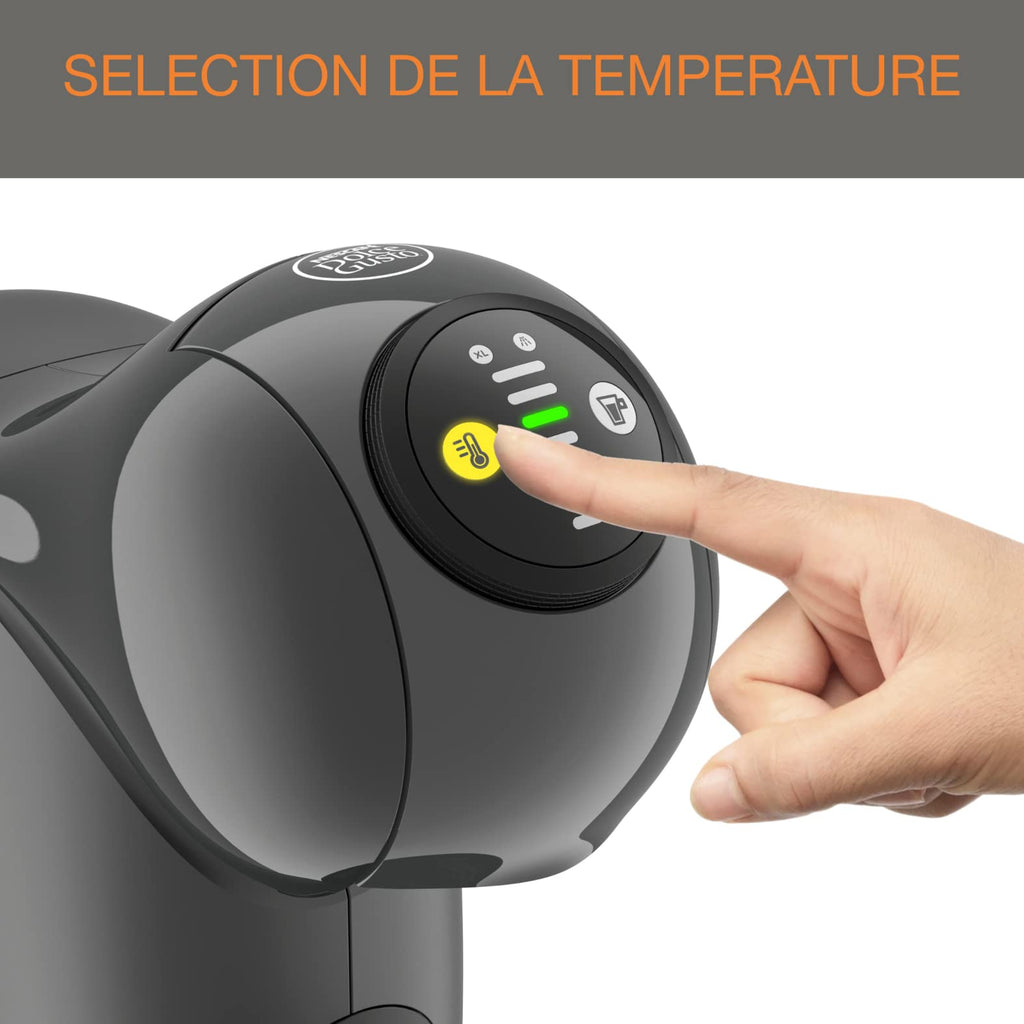 Dolce Gusto Machine à café dosettes multi-boissons, 0,8 L, Taille des boissons ajustable, Machine à espresso, Cafetière compacte, Arrêt automatique, Genio S