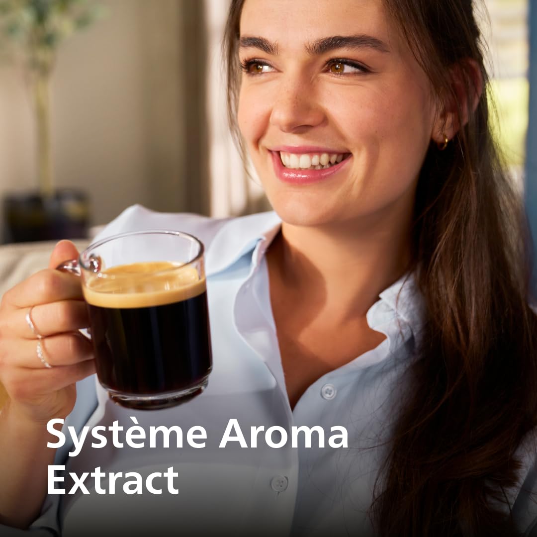 Expresso broyeur Série 2200-2 Cafés, Écran tactile, Mousseur à lait classique, Broyeur céramique, Machine à café à grain Noir mat
