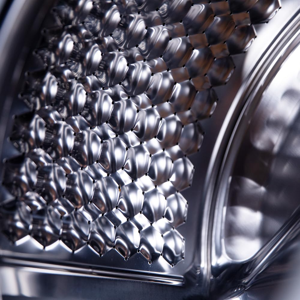 Lave-linge 10Kg Chargement Frontal Bolero Dresscode 10500 Inverter Steel A, 1950W, 1400 rpm, Moteur Inverter Plus, Basse Consommation, 16 Programmes, Lavage Vapeur, Delay Start, Acier