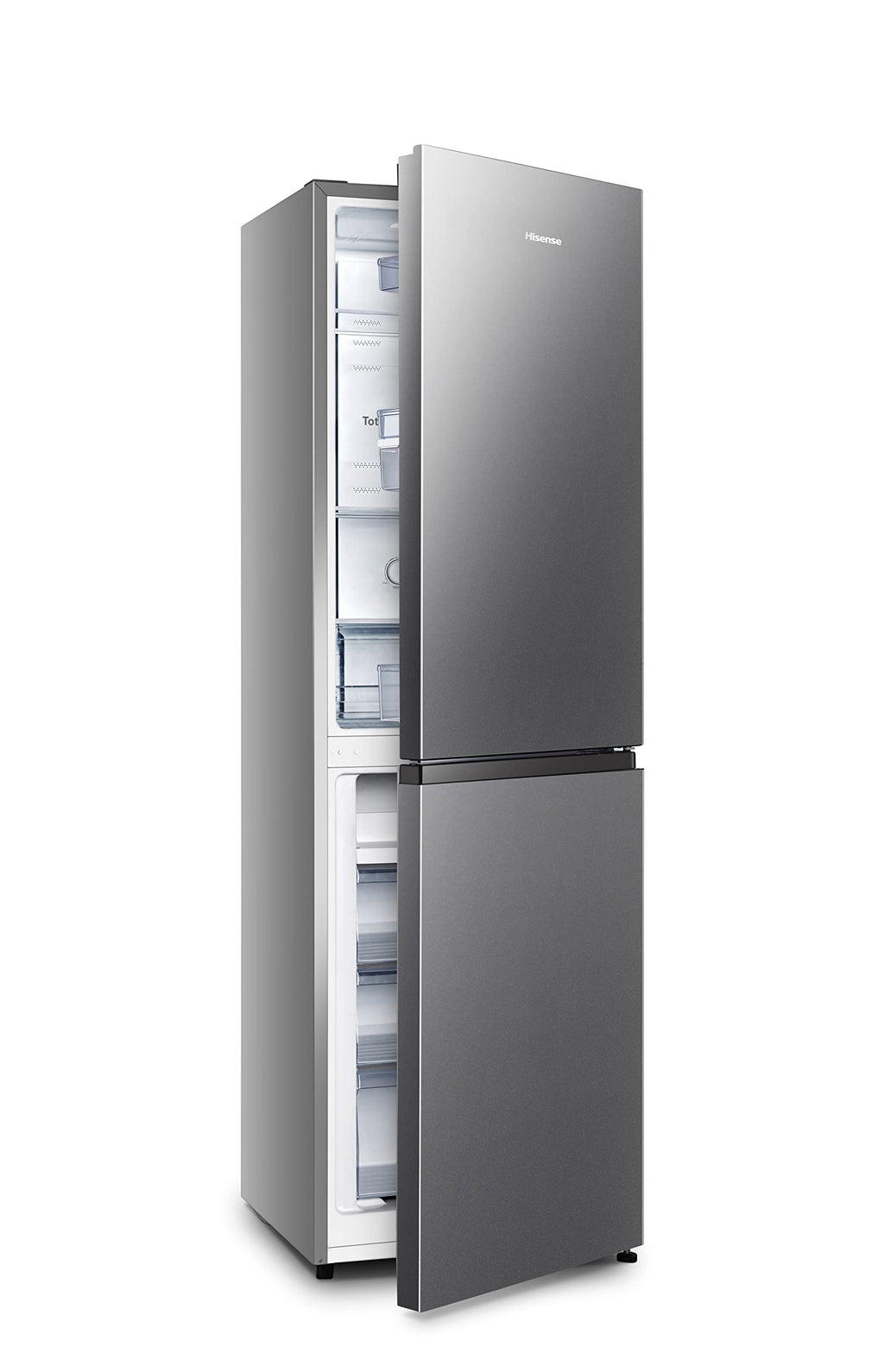 réfrigérateur-congélateur Autoportante 256 L F Argent