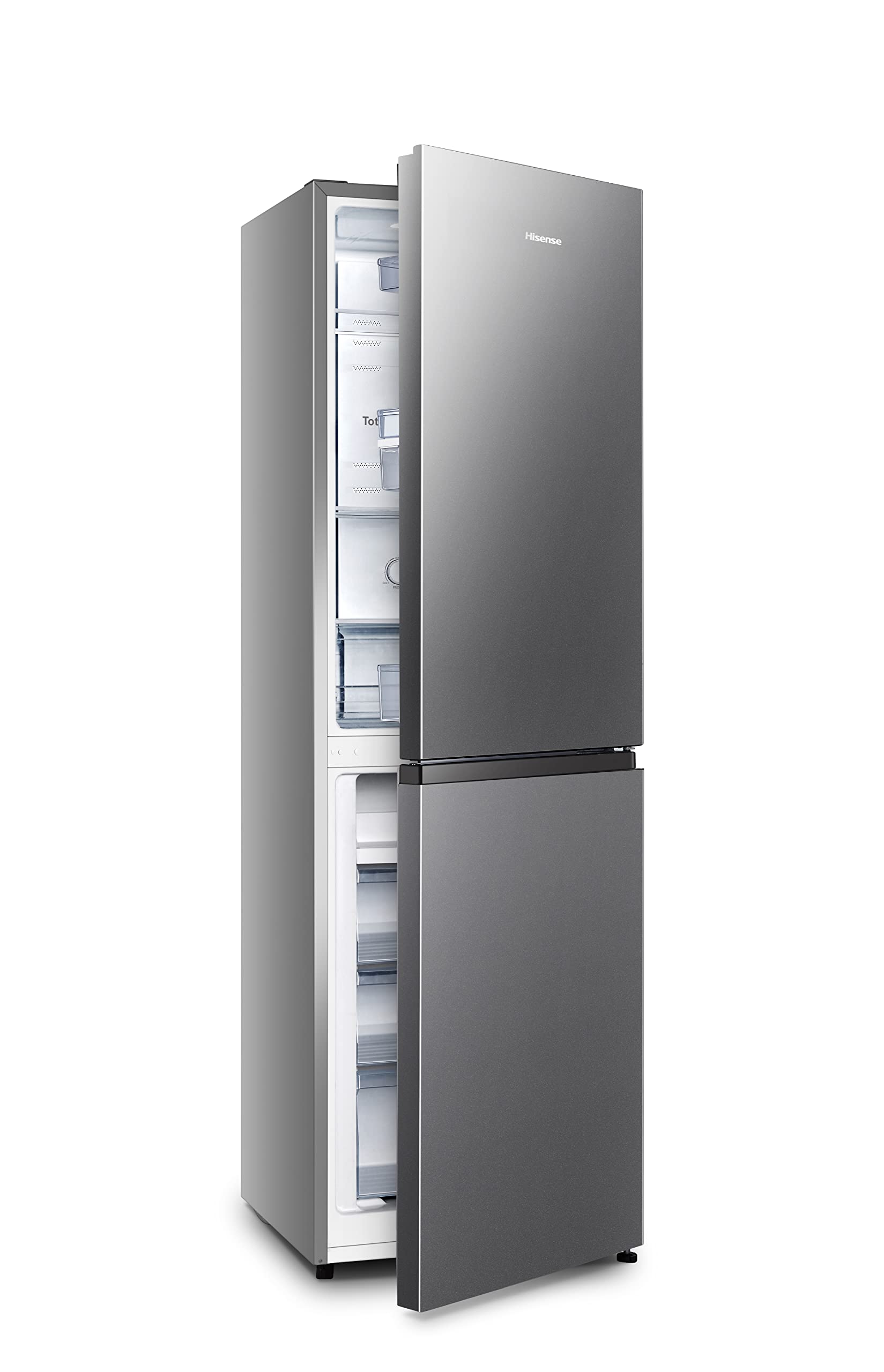 réfrigérateur-congélateur Autoportante 256 L F Argent