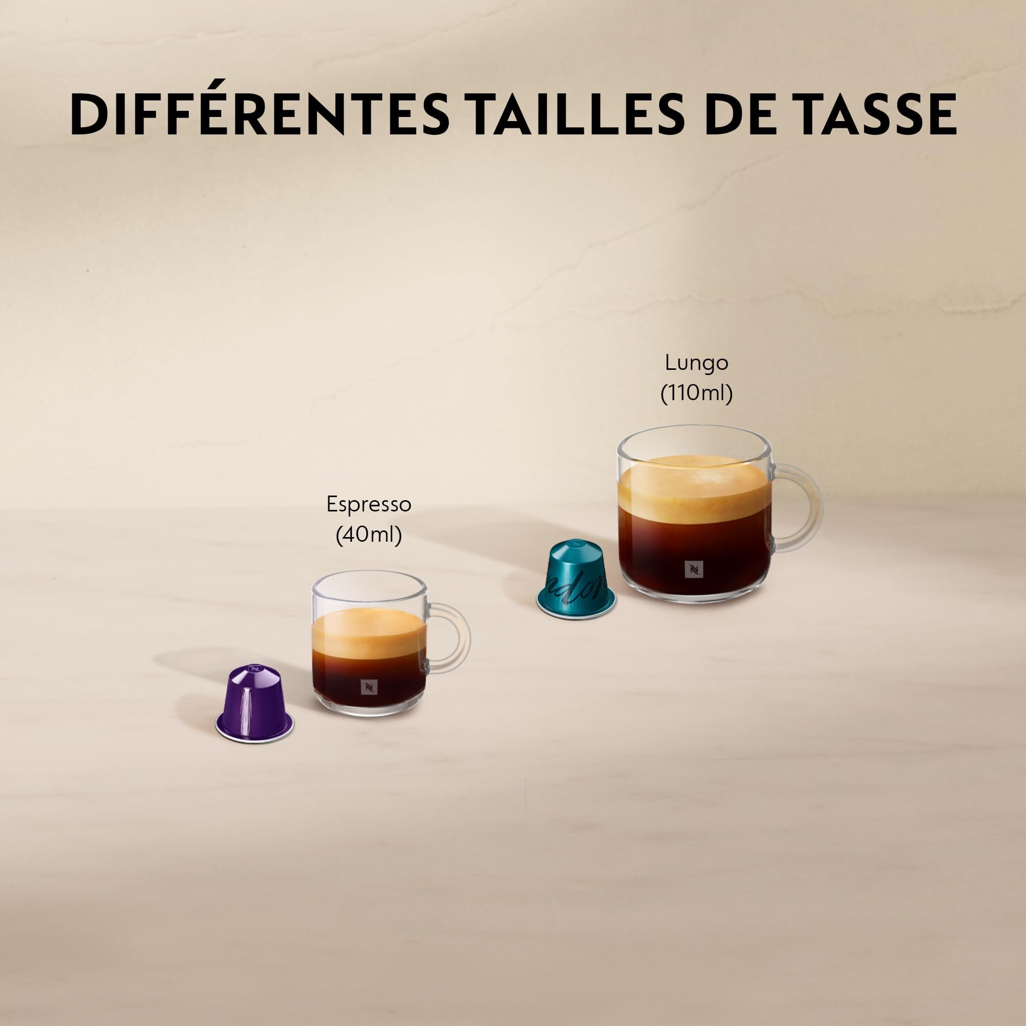 CitiZ EN167.W, Machine à Café en Capsules, Machine à Café pour une Tasse, Design Compact, Pression 19 Bar, 2 Tailles de Tasses, Ensemble de Bienvenue Inclus, Blanc