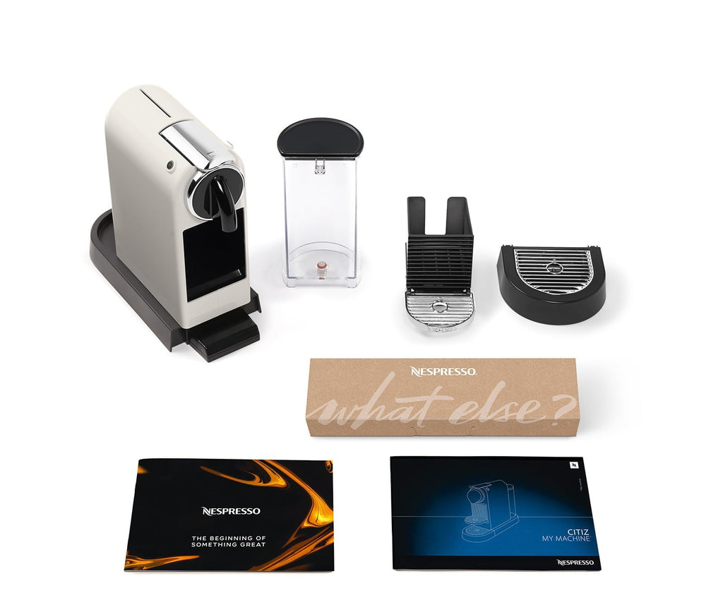 CitiZ EN167.W, Machine à Café en Capsules, Machine à Café pour une Tasse, Design Compact, Pression 19 Bar, 2 Tailles de Tasses, Ensemble de Bienvenue Inclus, Blanc
