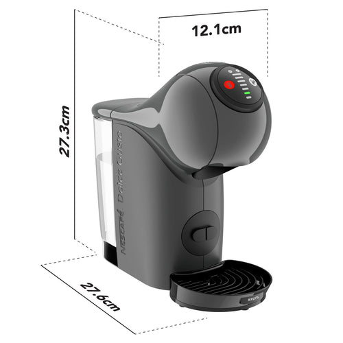 Dolce Gusto Machine à café dosettes multi-boissons, 0,8 L, Taille des boissons ajustable, Machine à espresso, Cafetière compacte, Arrêt automatique, Genio S