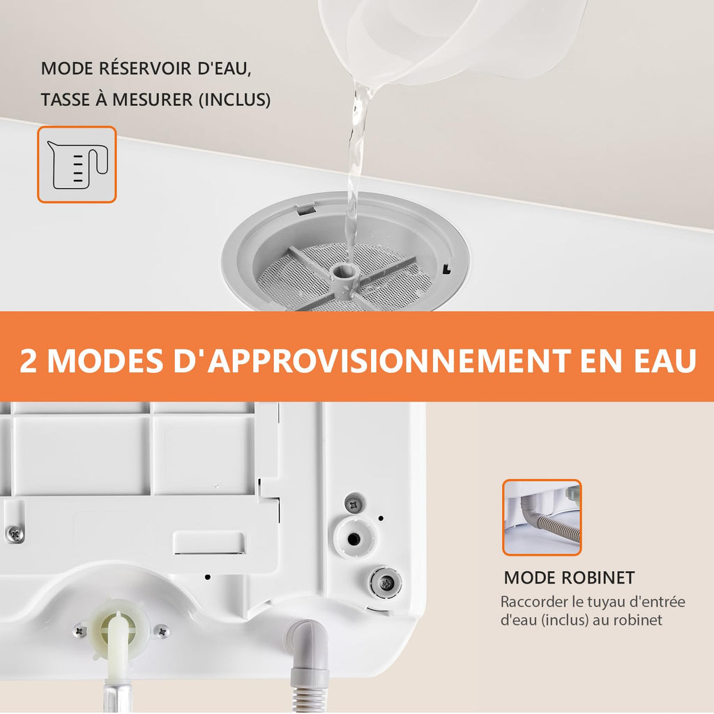 Lave-vaisselle de table, Mini Lave-vaisselle avec Comman destactiles à LED, 45CM, 6 Programmes, Lavage des fruits, Soins Pour Bébés