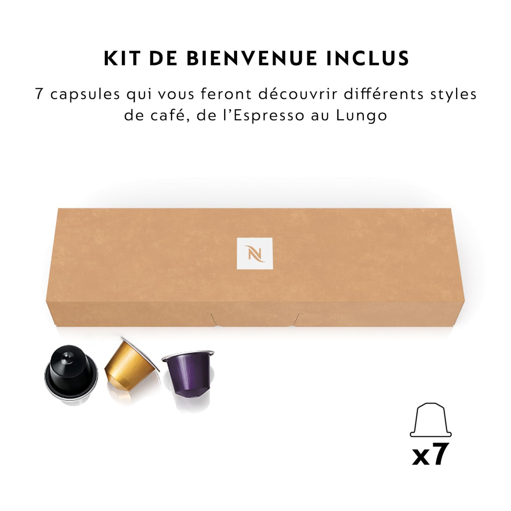 CitiZ EN167.W, Machine à Café en Capsules, Machine à Café pour une Tasse, Design Compact, Pression 19 Bar, 2 Tailles de Tasses, Ensemble de Bienvenue Inclus, Blanc