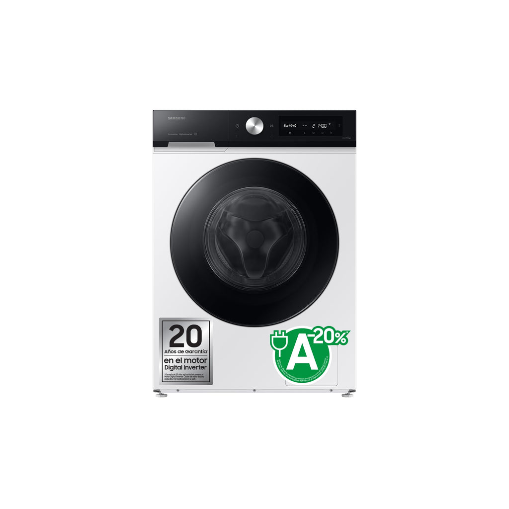 Lave-linge Frontal 9 kg - Classe A - 1400 trs/min - Dosage Automatique & Vapeur - Blanc