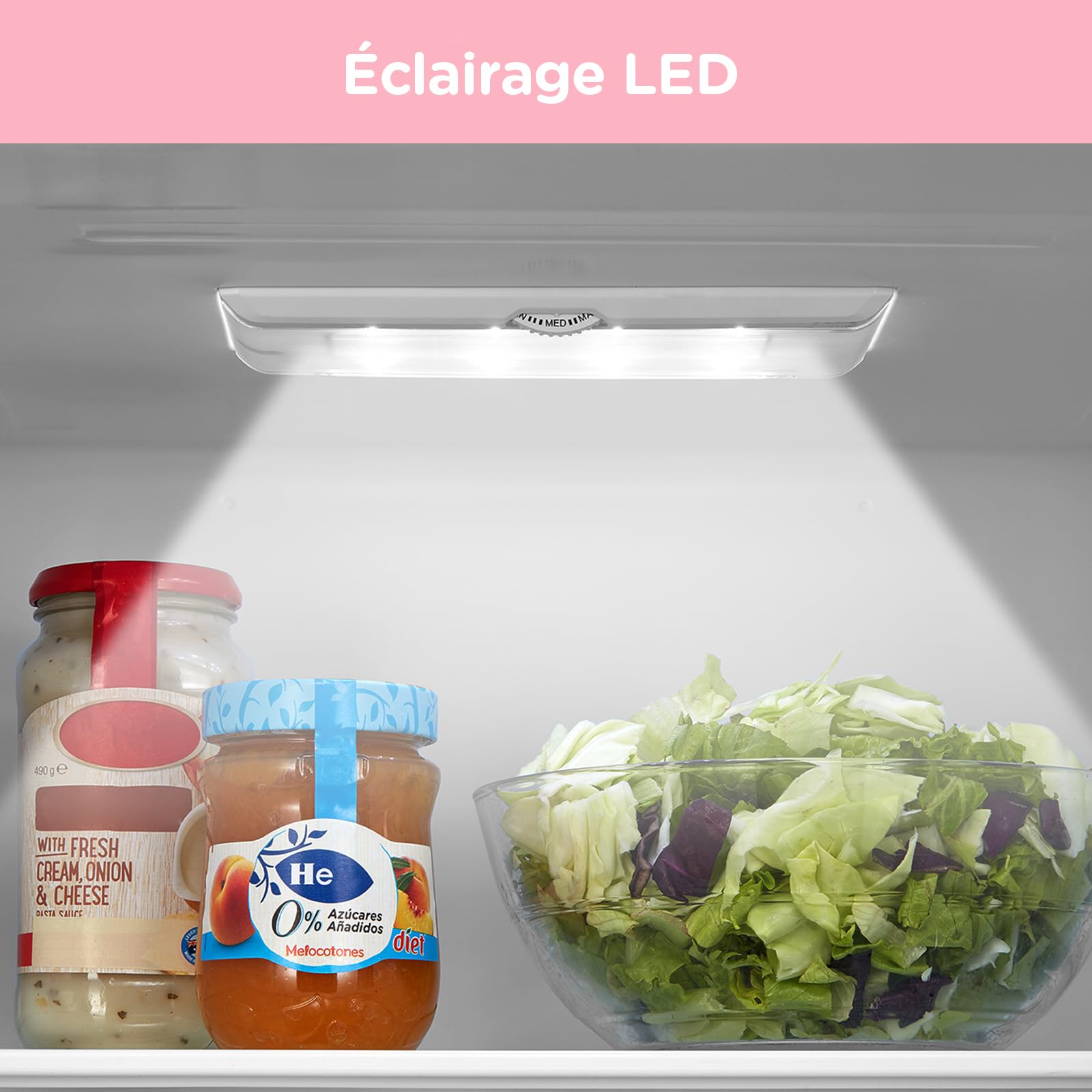 Réfrigérateur combiné 262L pour la maison - Grande capacité au quotidien - Technologie Low Frost - Silencieux (39 dB) - Acier inoxydable