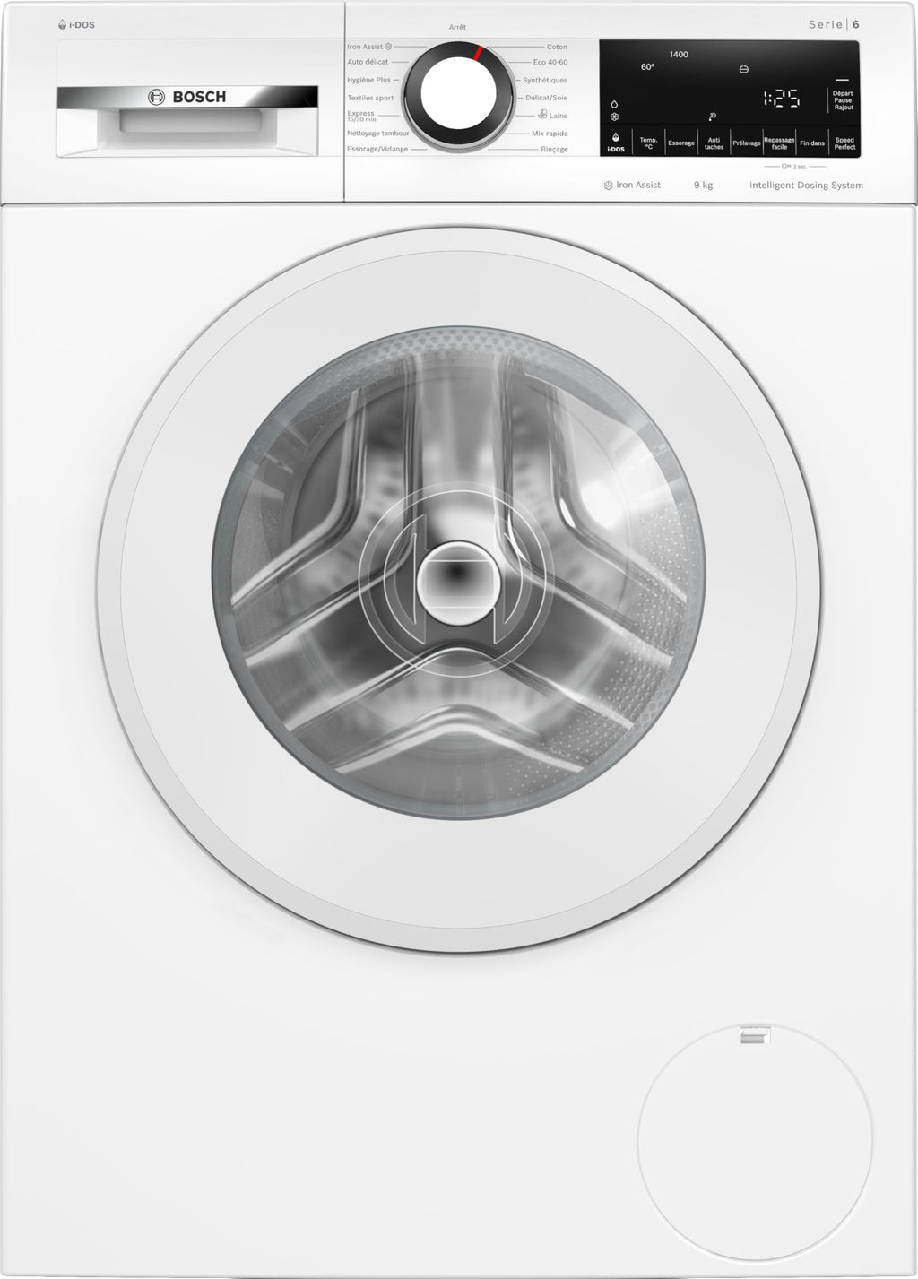 Lave-linge Série 6 Pose-libre, 9 kg, 1400 trs/min, Blanc