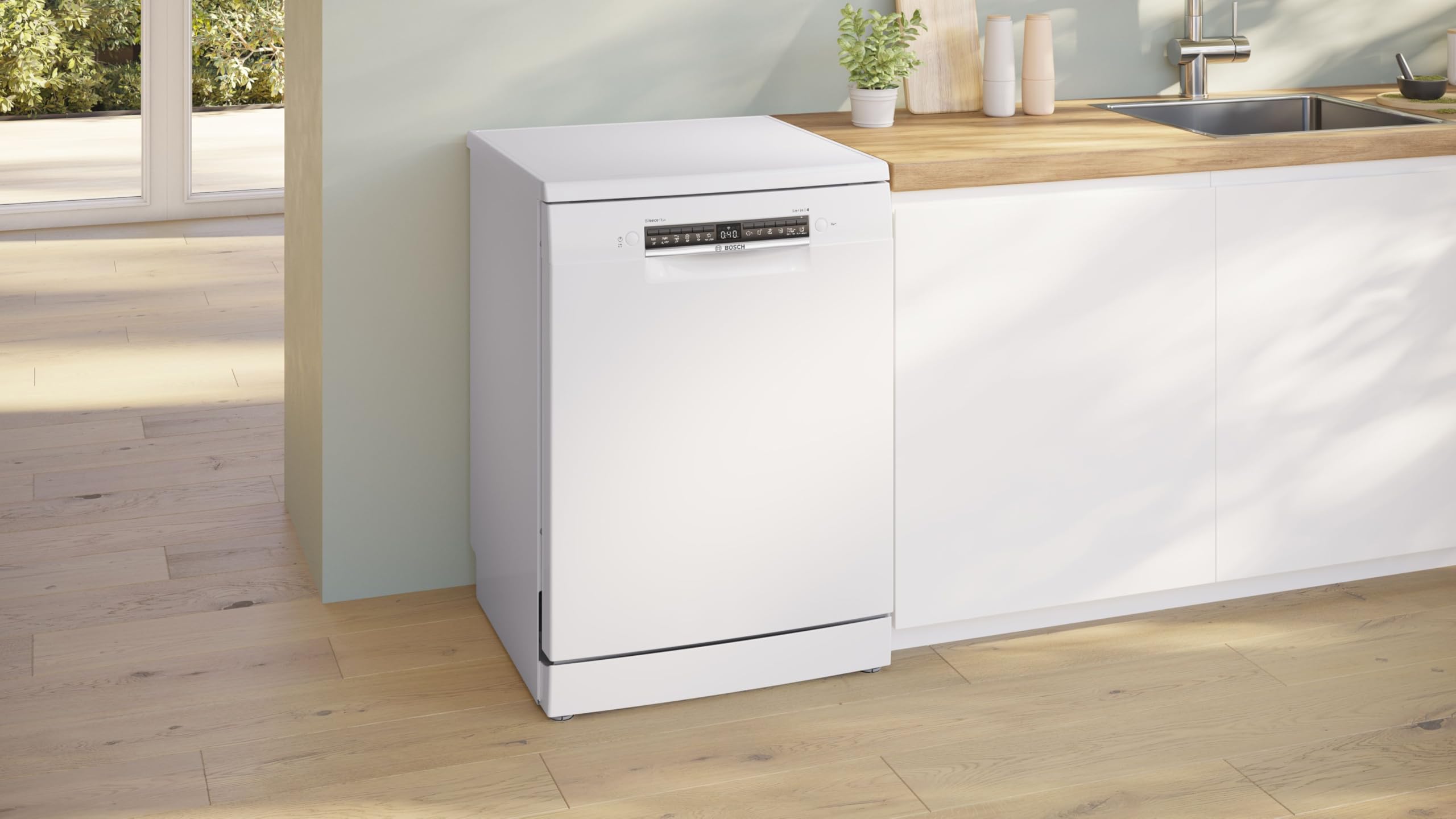 Lave-vaisselle  Série 4 60 cm, Pose libre, Blanc