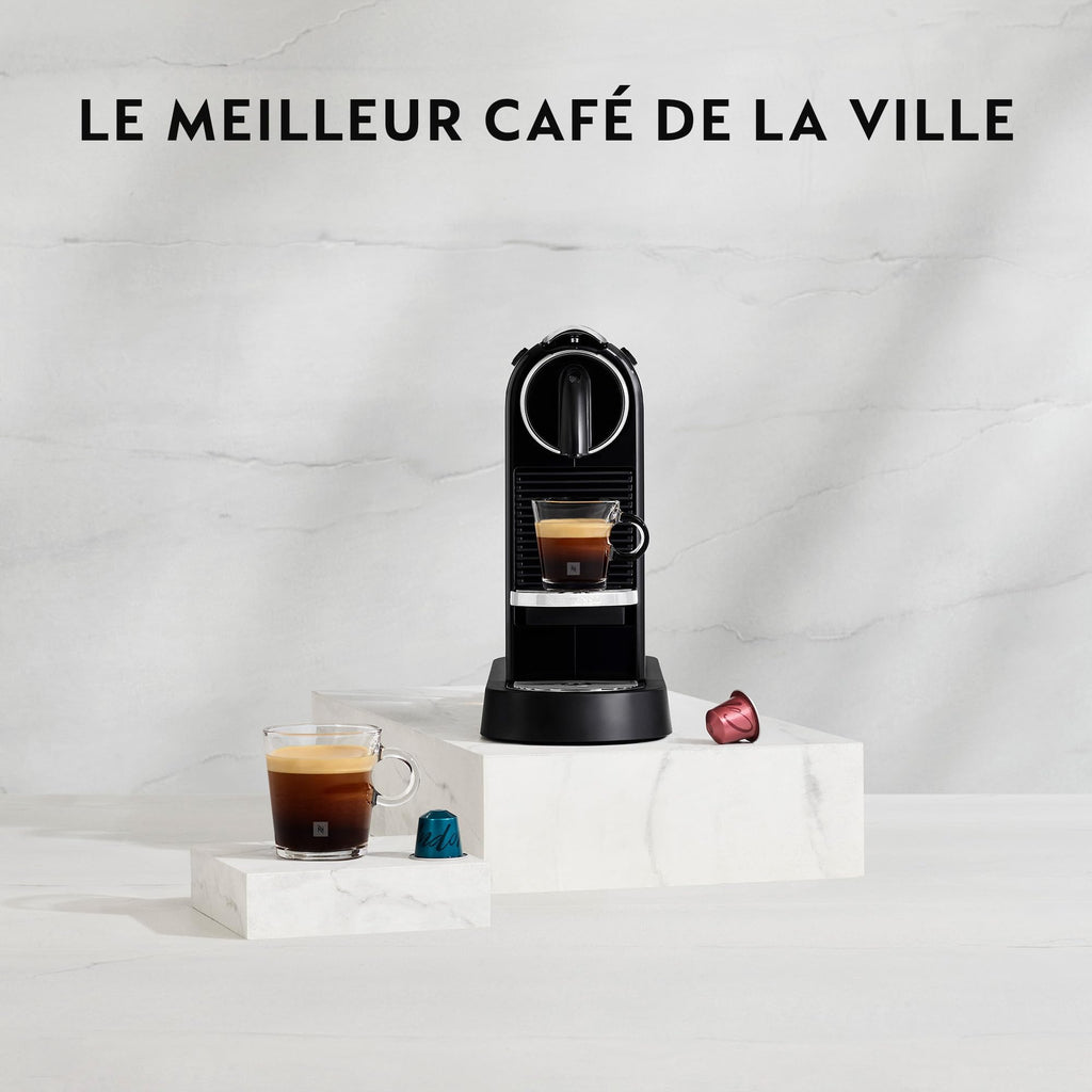 CitiZ EN167.W, Machine à Café en Capsules, Machine à Café pour une Tasse, Design Compact, Pression 19 Bar, 2 Tailles de Tasses, Ensemble de Bienvenue Inclus, Blanc