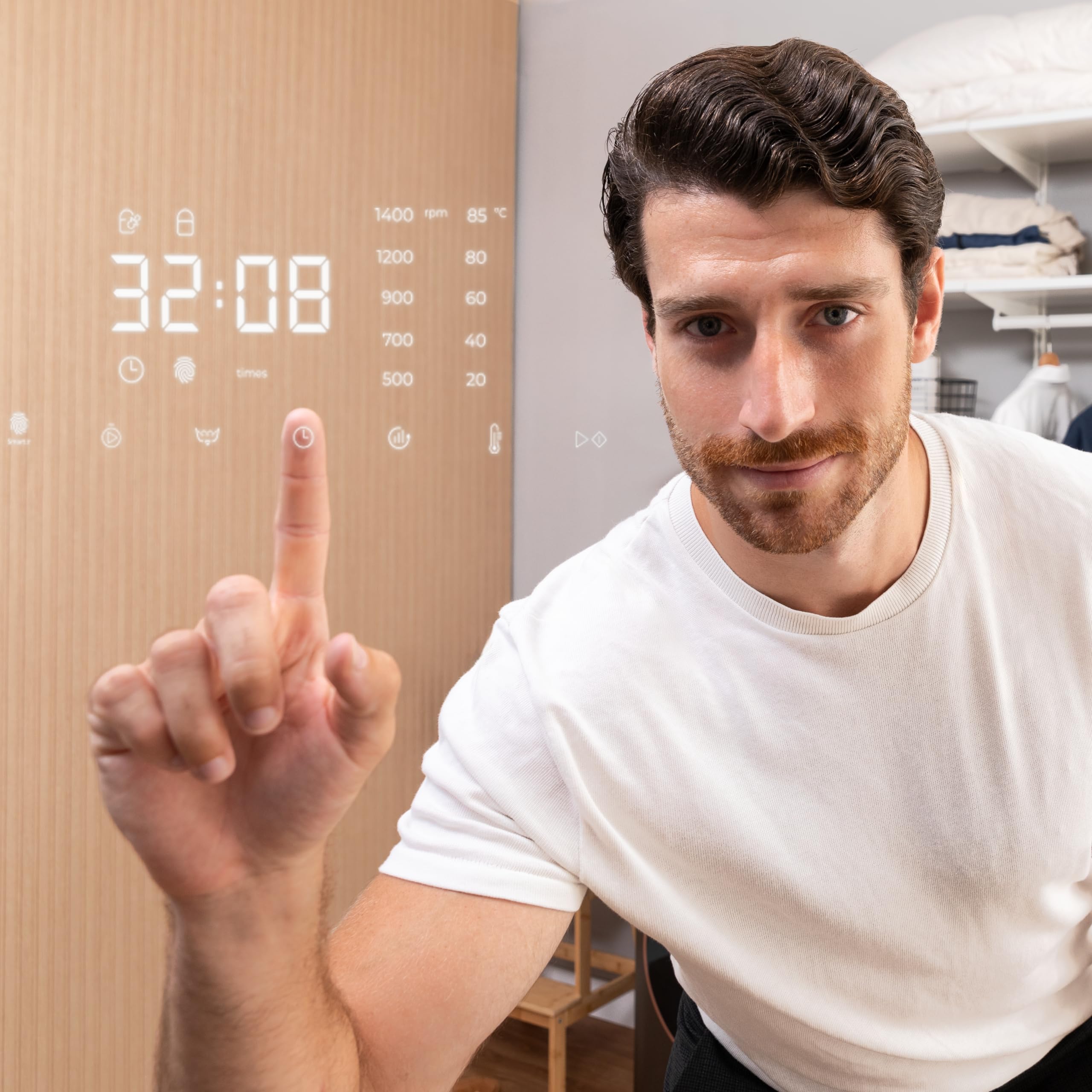 Lave Linge Bolero Dresscode 8610 Inverter A; capacité de 8 Kg, 1400 tr/min, Classe A, avec fonction vapeur, moteur Inverter Plus, 15 programmes, optimise le niveau d'eau et le lavage