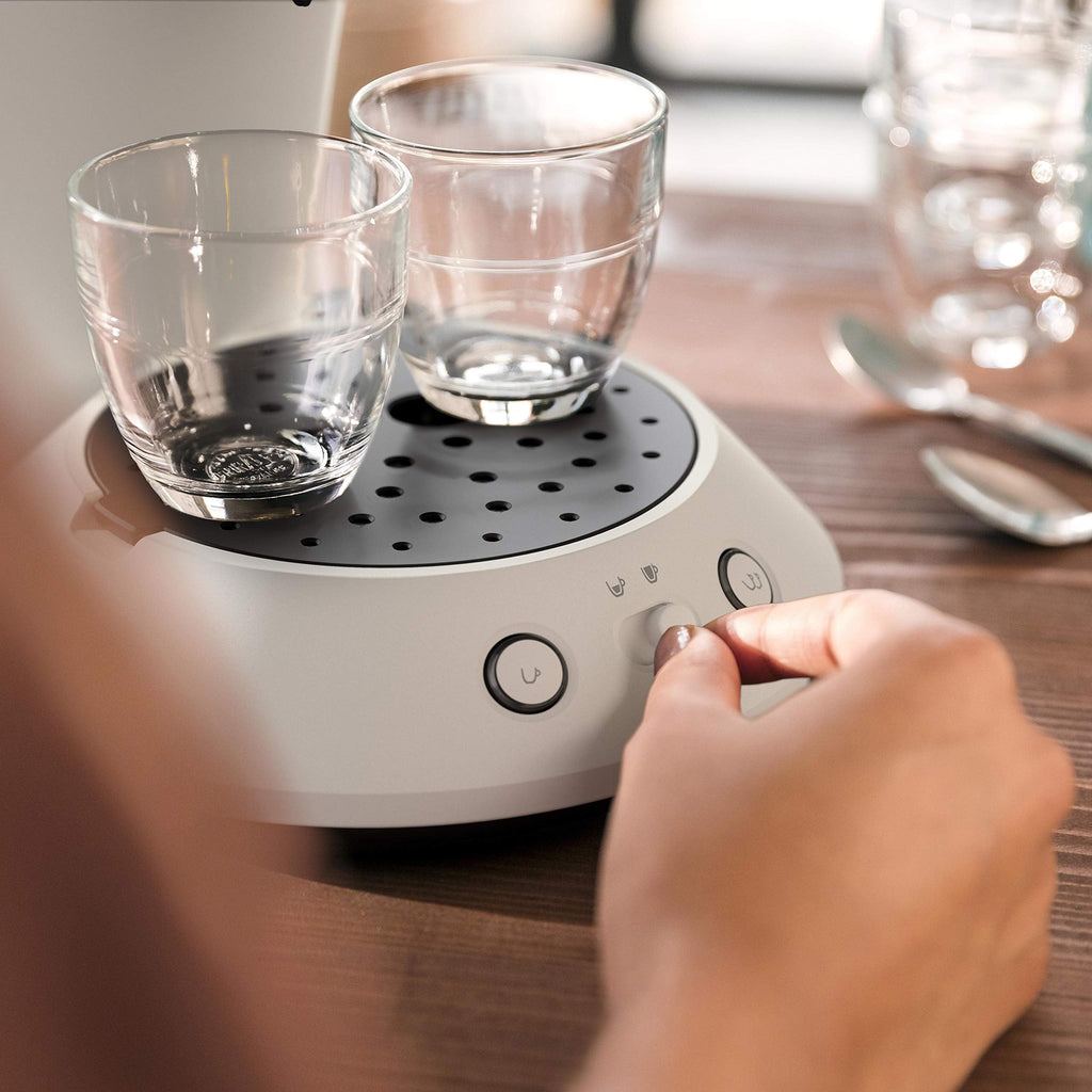 Original Plus Machine à Dosettes, Blanche, Sélecteur d'Intensité, Technologie Coffee Boost, Fabriquée avec du Plastique Recyclé