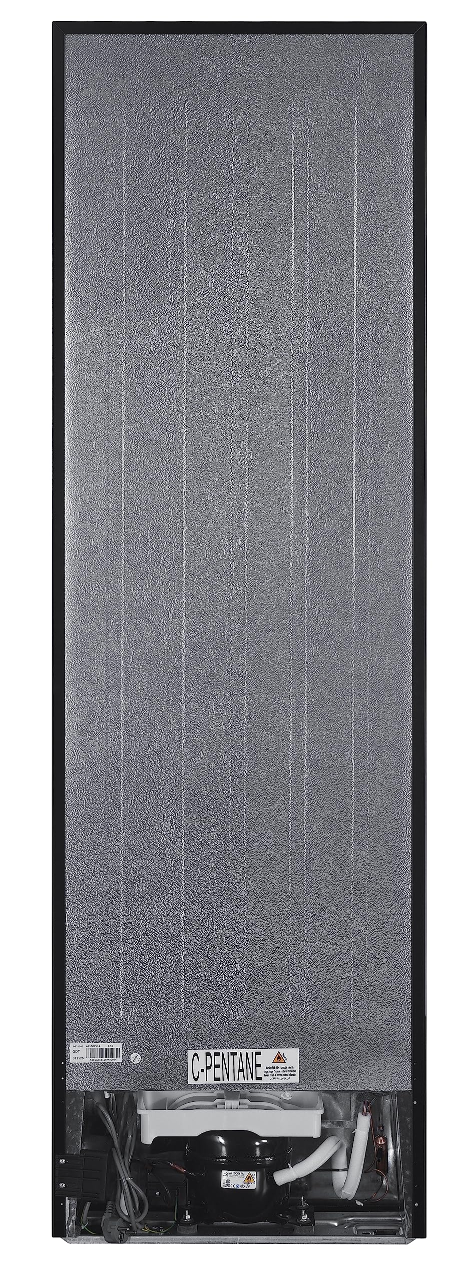 Refrigerateur combiné - congélateur bas - Noir - capacité 262L - Classe E